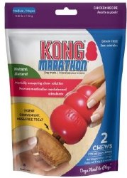 Kong Marathon Chew Dog Treat, Chicken, Medium, 2 count