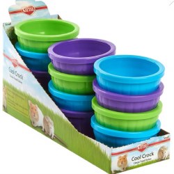 Kaytee Cool Crock for Small Animals, Assorted Colors, Small, 4oz