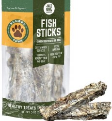 Hungry Paws Sticks Single Ingredient, Cod, Dog Treats, 5oz