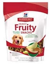 Hills Science Diet Fruit Snack with Apples & Oatmeal, Dog Treats, 9oz