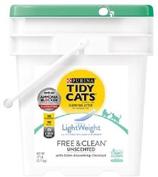 Purina Tidy Cats Free & Clean Unscented Lightweight Litter, 17lb