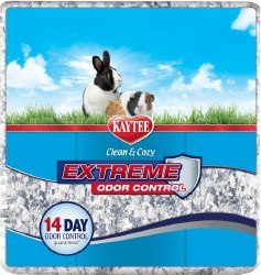 Kaytee Clean and Cozy Extreme Odor Control Small Animal Bedding, Gray, 65L