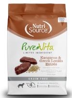 Pure Vita Kangaroo and Green Lentils Grain Free, Dry Dog Food, 25lb