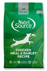 NutriSource Choice Chicken Meal and Barley, Dry Dog Food, 30 lb