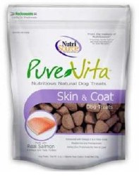 NutriSource Pure Vita Skin & Coat Support Dog Treat, case of 12, 6oz