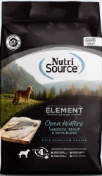 NutriSource Element Series Open Waters Formula Whitefish and Duck Recipe All Life Stages Dry Dog Food 12 lbs