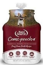 NutriSource Come-Pooch-A Beef Broth Food Topper, Wet Dog Food, case of 12, 12oz