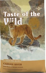 Taste of the Wild Canyon River Feline Formula with Trout and Smoked Salmon Grain Free Dry Cat Food 5lb