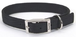 Double Stitch Nylon Collar Black