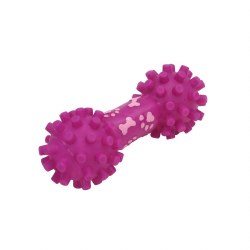 Spiked Dumbell Vinyl Orchid Small 6.5 inch