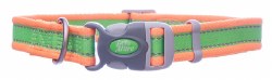 Coastal Pet Pro Adjustable Reflective Collar 14 inch Lime Orange