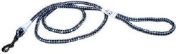 Reflective Braided Rope Snap Leash 6 inch Sapphire