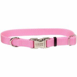 1 inch x 14-20 inch Adjustable Titan Collar Pink