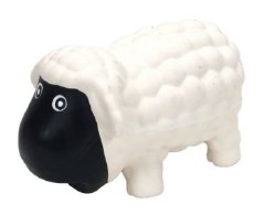 Rascals Latex 6.5 inch Grunting Sheep White