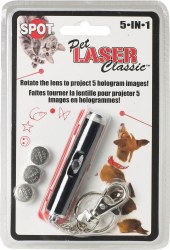 Spot Laser Classics 5-in-1, Cat Toy, Black, 2.75 inch