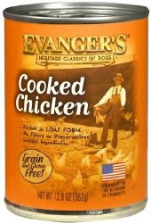 Evanger's Classic Recipes Cooked Chicken Grain and Gluten Free Canned Wet Dog Food 12.8oz