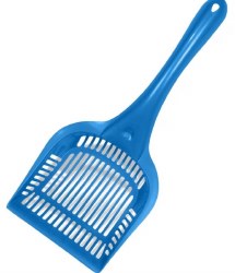 Van Ness Long Handled Litter Scoop, Blue, Extra Giant