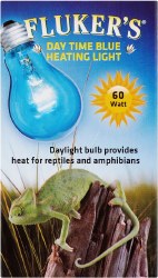 Flukers Daytime Blue Reptile Heating Bulb 60W