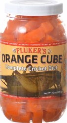 Flukers Orange Cube Complete Cricket Diet Reptile Supplement 12oz