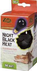 Zilla Incandescent Night Black Heat Reptile Bulb 50W