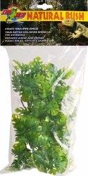 Zoo Med Lab Natural Bush Plastic Amazon Phyllo Terrarium Plant, Green, Small, 14 inch