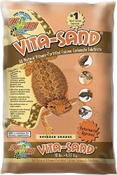 Zoo Med Lab Vita Sand Calcium Carbonate Reptile Substrate, Outback Orange, 10lb