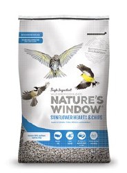 Gibs Natures Window Medium Sunflower Hearts and Chips Wild Bird Food 18lb