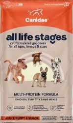 Canidae All Life Stages Multi Protein Formula with Chicken, Turkey, and Lamb, Dry Dog Food, 44lb