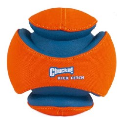 ChuckIt! Kick Fetch, Blue and Orange, Large