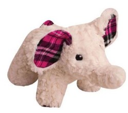 Snugarooz Ella The Pink Elephant Plush Dog Toy 11 inch