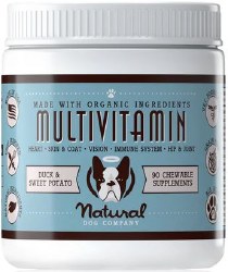 Natural Dog Multivitamin Supplements 90 Count