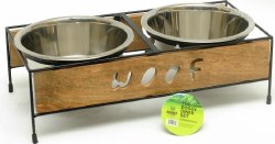 Advance Pet Wood Diner Bone Set, Stainless Steel, Small