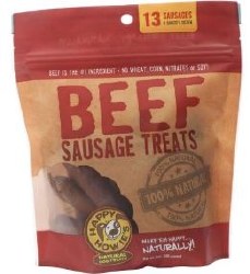 Happy Howies Beef Sausage Dog Treats, 4 inch 13 count