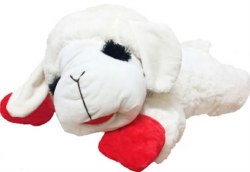 Multipet Lamb Chop Plush, Dog Toy, White, 24 inch