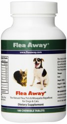 Flea Away Flea Tick And Mosquito Reppelant For Dogs And Cats 100 Count