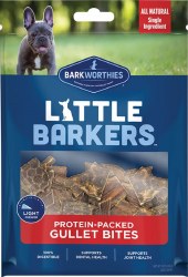 Barkworthies Little Barkers Gullet Bites, Dog Treats, 5oz Pack