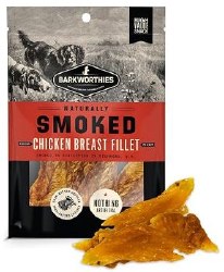 Barkworthies Smoked Chicken Fillet, Dog Treats, 4oz