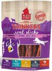 Plato Thinkers Lamb Dog Treats 10oz