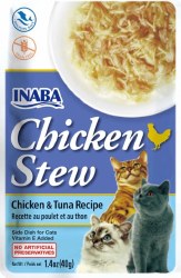 Inaba Chicken Stew with Chicken and Tuna Side Dish for Cats 1.4oz