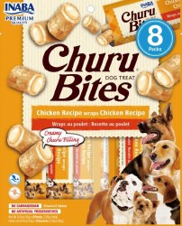 Inaba Churu Bites Dog Treats, Chicken, .42oz, 8 count