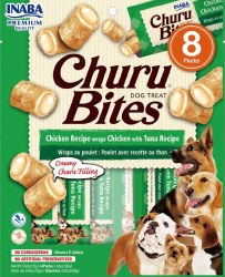 Inaba Churu Bites Dog Treats, Chicken and Tuna, Dog Treats, .42oz, 8 Count