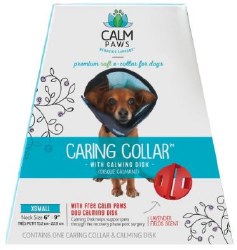 Calm Paws Caring Collar with Calming Disk for Dogs, Extra Small, 6-9 inch