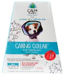 Calm Paws Caring Collar with Calming Disk for Dogs, Small, 8-11 inch