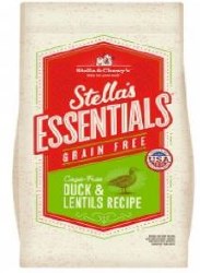 Stella's Essentials Grain Free High Coastal Wetlands Recipe with Duck and Lentils Dry Dog Food 3lb