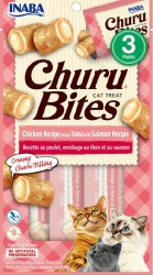 Inaba Churu Bites Cat Treats, Tuna and Salmon, .35oz, 3 Count
