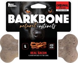 Pet Qwerks BarkBone Original Natural Instincts Bacon Flavored Nylon Dog Toy, Large