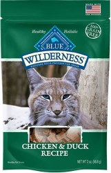 Blue Buffalo Wilderness Chicken & Duck Grain-Free Cat Treats, 2-oz bag