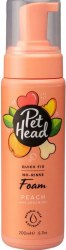 PetHead Quick Fix No Rinse 2 in 1 Cleaning Foam for Dogs, Peach Scented, 6.7oz