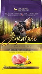 Zignature Limited Ingredient Formula Turkey and Chickpea Recipe Grain Free, Dry Dog Food, 12.5lb