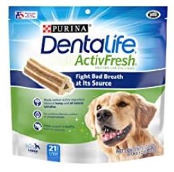 Purina Dentalife ActivFresh Daily Oral Care Large Dog, Case of 4, 24.1oz